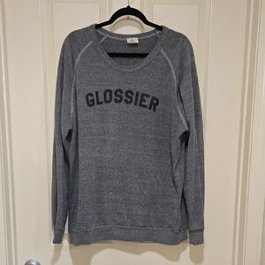 Glossier Women's Charcoal Crew Neck Sweater